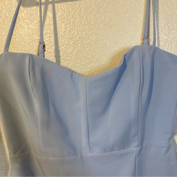 NEW Nookie Revolve Muse Mini Dress In Powder Blue Size Large NWT Sweetheart - Picture 5 of 11